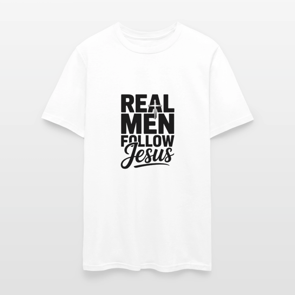 Real Men -  men's T-Shirt - white