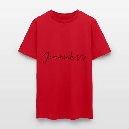 Jeremiah 17:7 - men's t-shirt - red