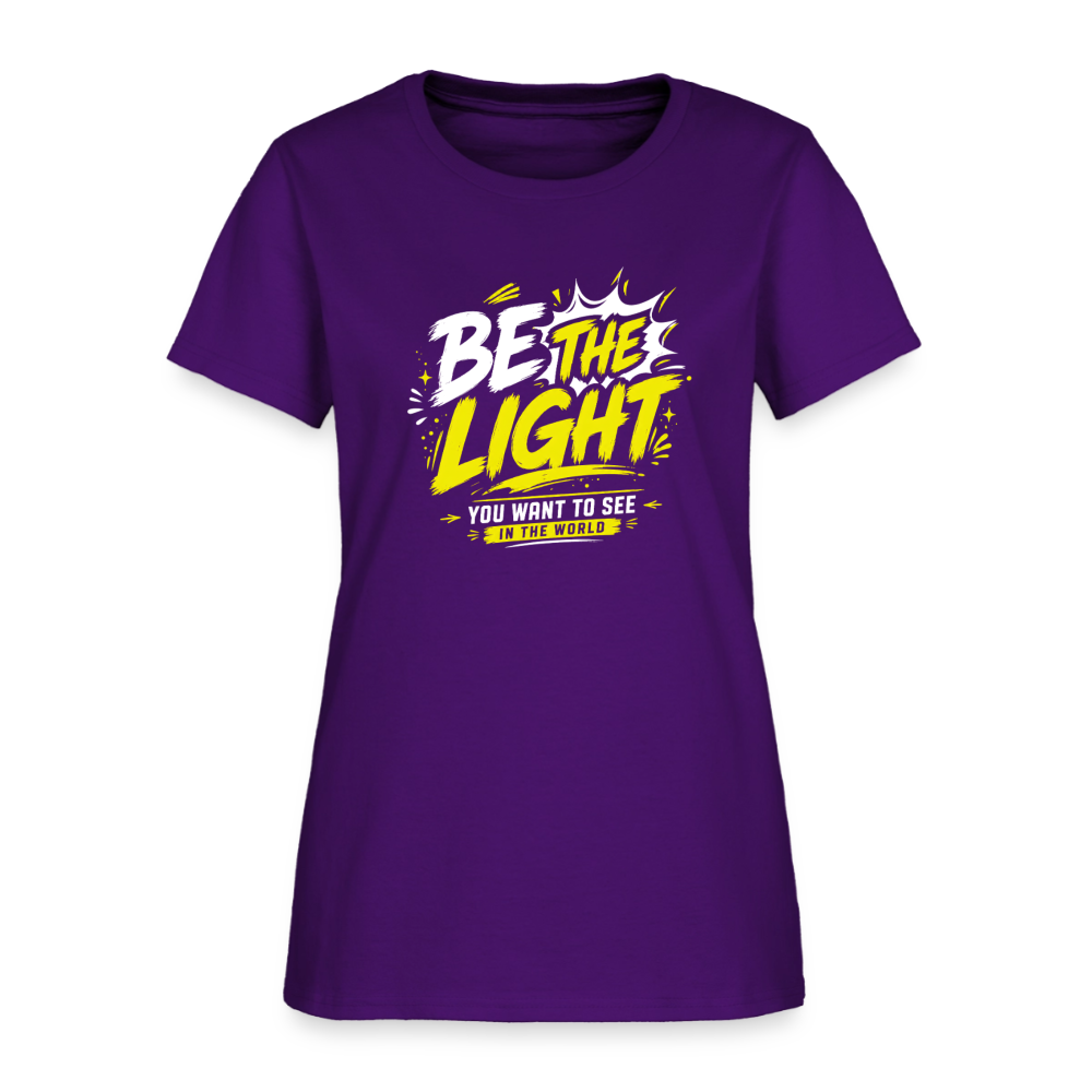 Be the Light -  Women's T-Shirt - purple
