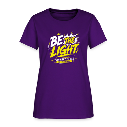 Be the Light -  Women's T-Shirt - purple