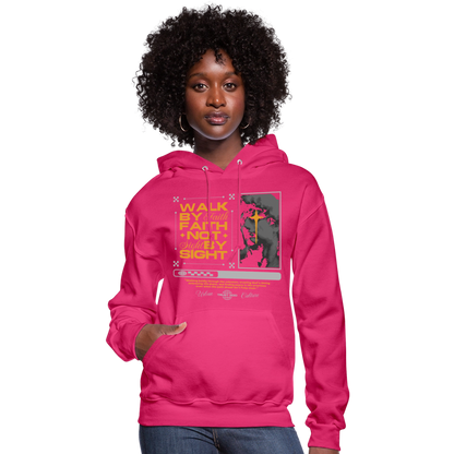 Walk By Faith - Women's Hoodie - fuchsia