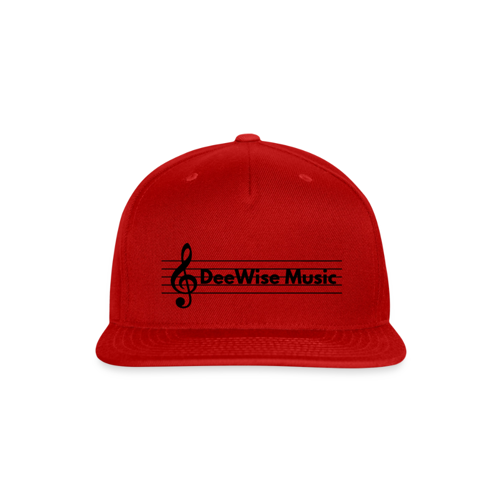 DeeWise Music - Snapback Baseball Cap - red
