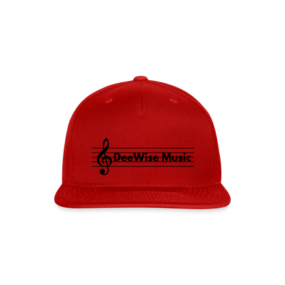 DeeWise Music - Snapback Baseball Cap - red
