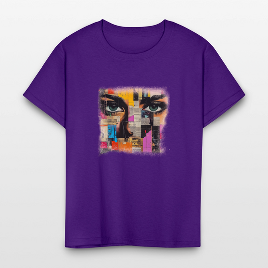 Pop Culture Woman 3 - Kids' T-Shirt - purple