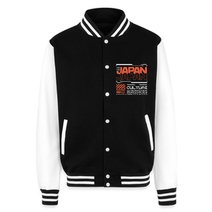 Japan Culture - Letterman Jacket - black/white