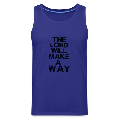 The Lord will make a Way - Men’s Premium Tank - royal blue