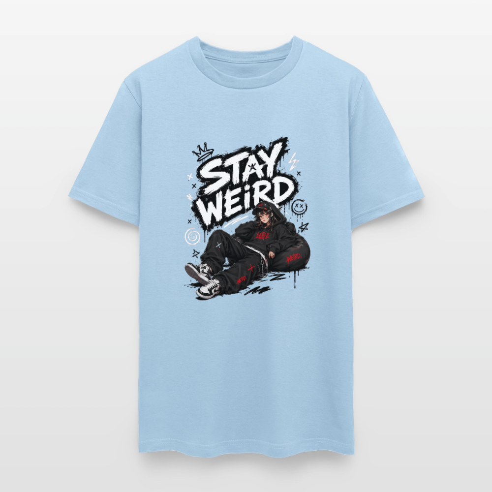Stay Weird - Graffiti Men's T-Shirt - powder blue