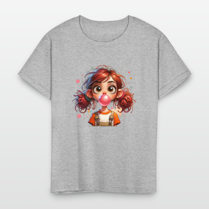 Silly girl - Kids' T-Shirt - heather gray