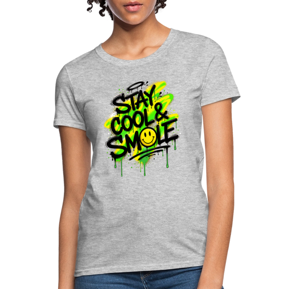 Stay Cool - Graffiti Women's T-Shirt - heather gray