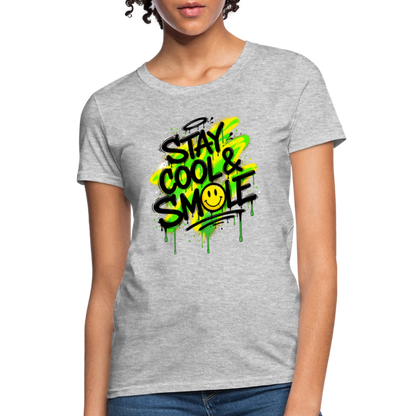 Stay Cool - Graffiti Women's T-Shirt - heather gray