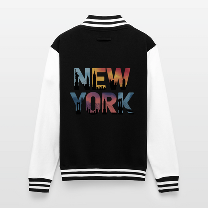 NY Color -  Letterman Jacket - black/white