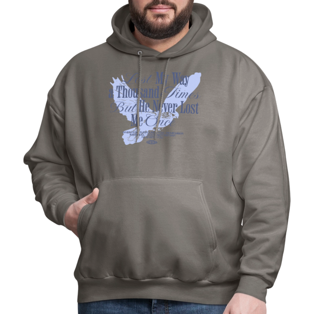 God is with Us - Men's Hoodie - asphalt gray
