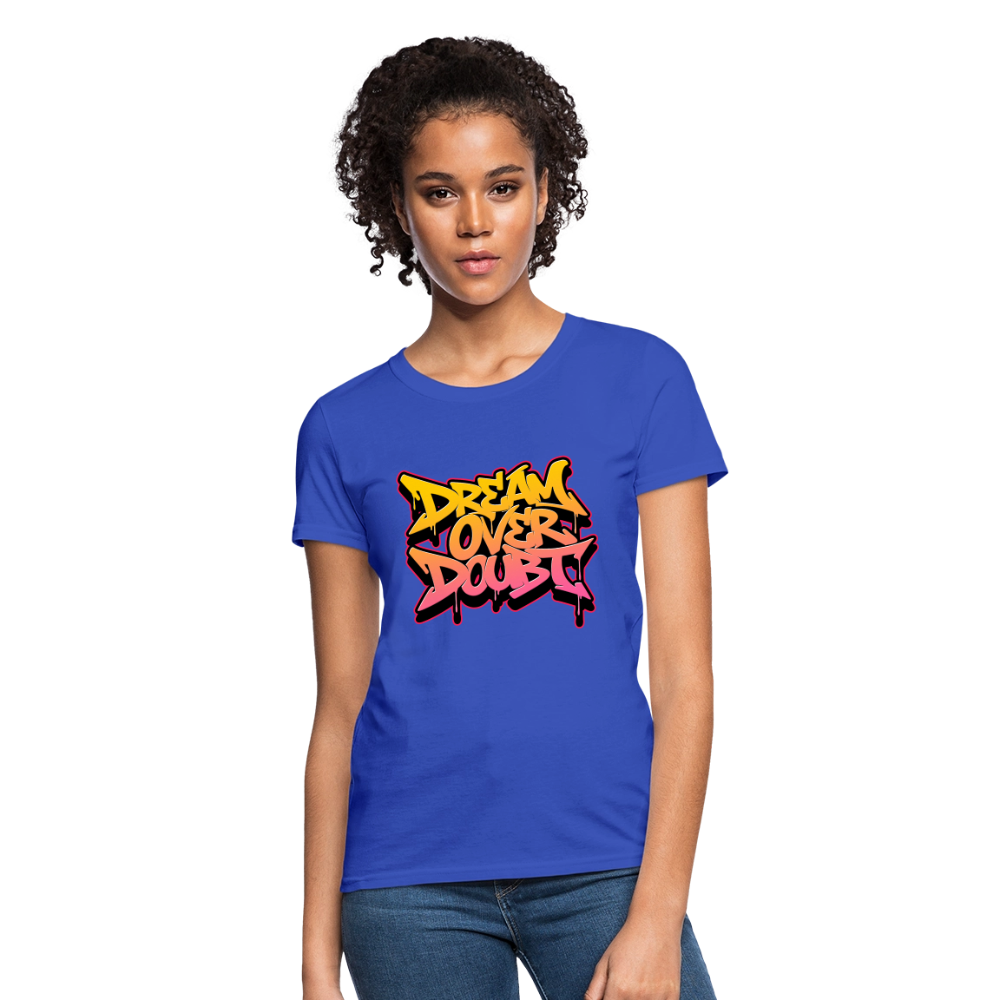 Drem Over Doubt - Graffiti Women's T-Shirt - royal blue