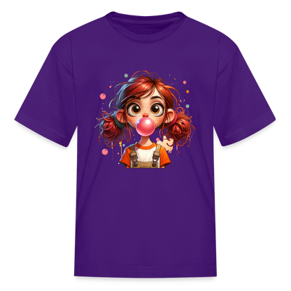 Silly girl - Kids' T-Shirt - purple