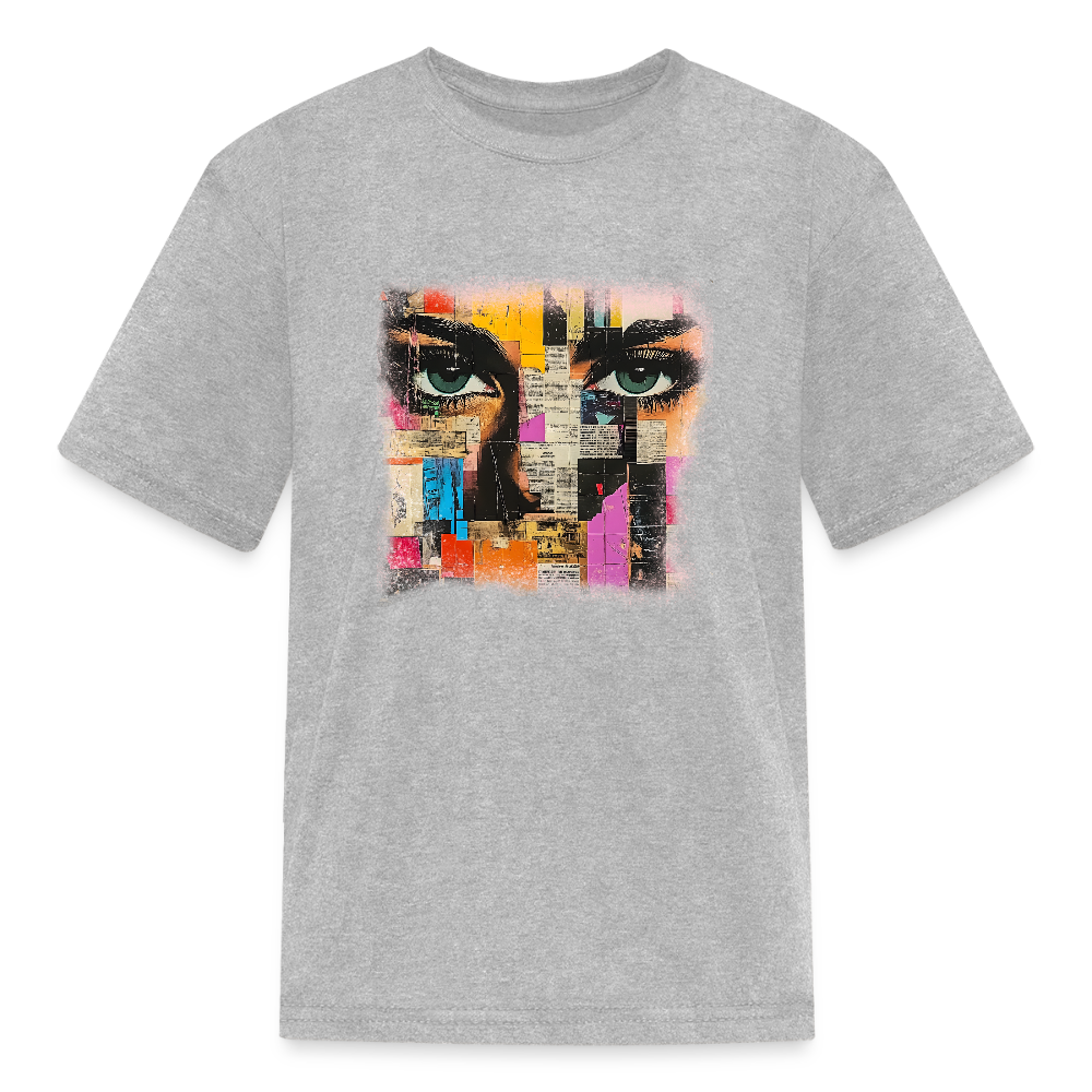 Pop Culture Woman 3 - Kids' T-Shirt - heather gray
