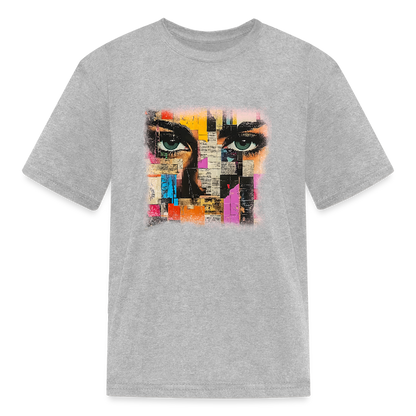 Pop Culture Woman 3 - Kids' T-Shirt - heather gray