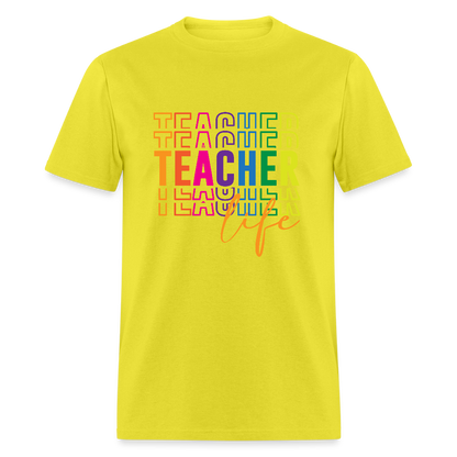 Teacher Life - T-Shirt - yellow