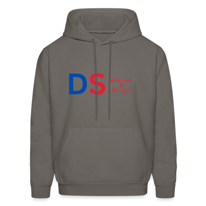 DS Artwork N Design - Men's Hoodie red and blue - asphalt gray