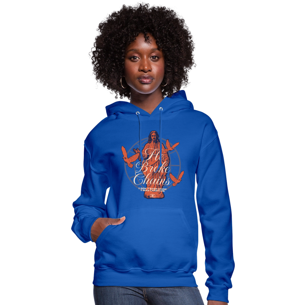 Broken Chains - Women's Hoodie - royal blue