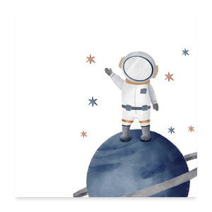Astro kid - Poster 24x24 - white
