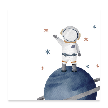 Astro kid - Poster 24x24 - white