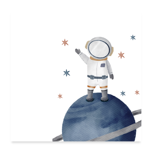 Astro kid - Poster 24x24 - white