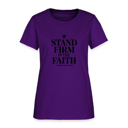 Stand Firm - women's t-shirt - purple