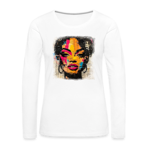 Pop Culture Women-2- Long Sleeve T-Shirt - white