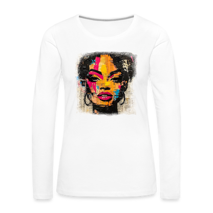 Pop Culture Women-2- Long Sleeve T-Shirt - white
