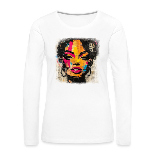 Pop Culture Women-2- Long Sleeve T-Shirt - white