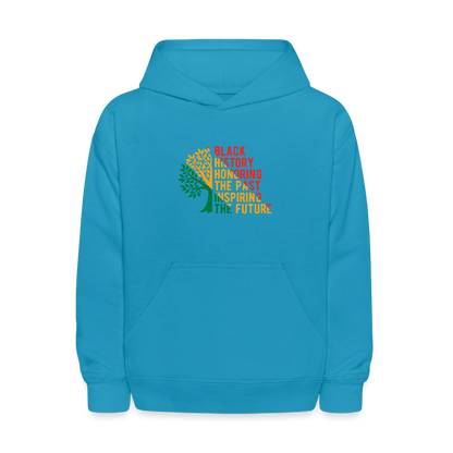 Black History - kids hoodie - turquoise