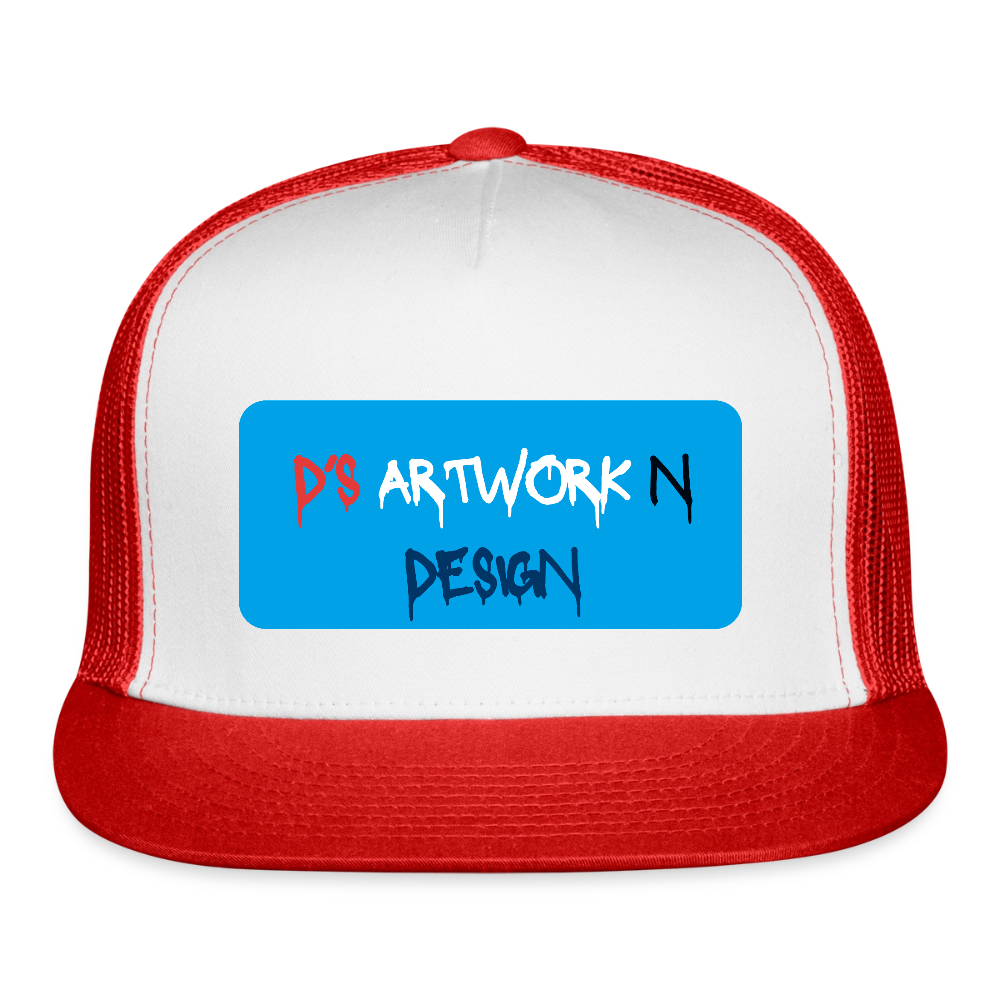 DS Graffiti - Trucker Hat - white/red