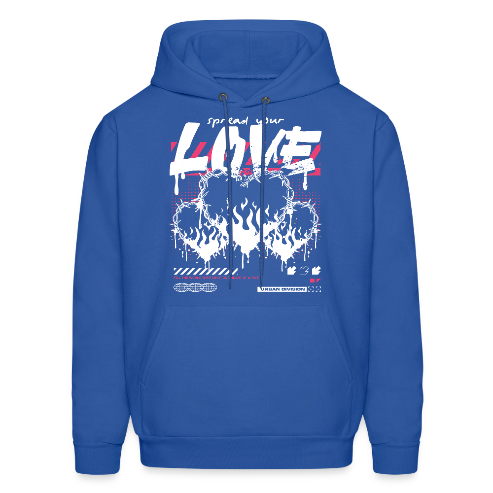 Heart of fire - Men's Hoodie - royal blue