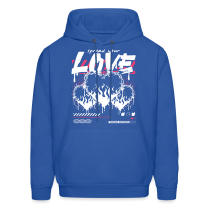 Heart of fire - Men's Hoodie - royal blue