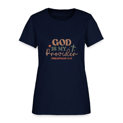 God my Provider - Women's T-Shirt - navy