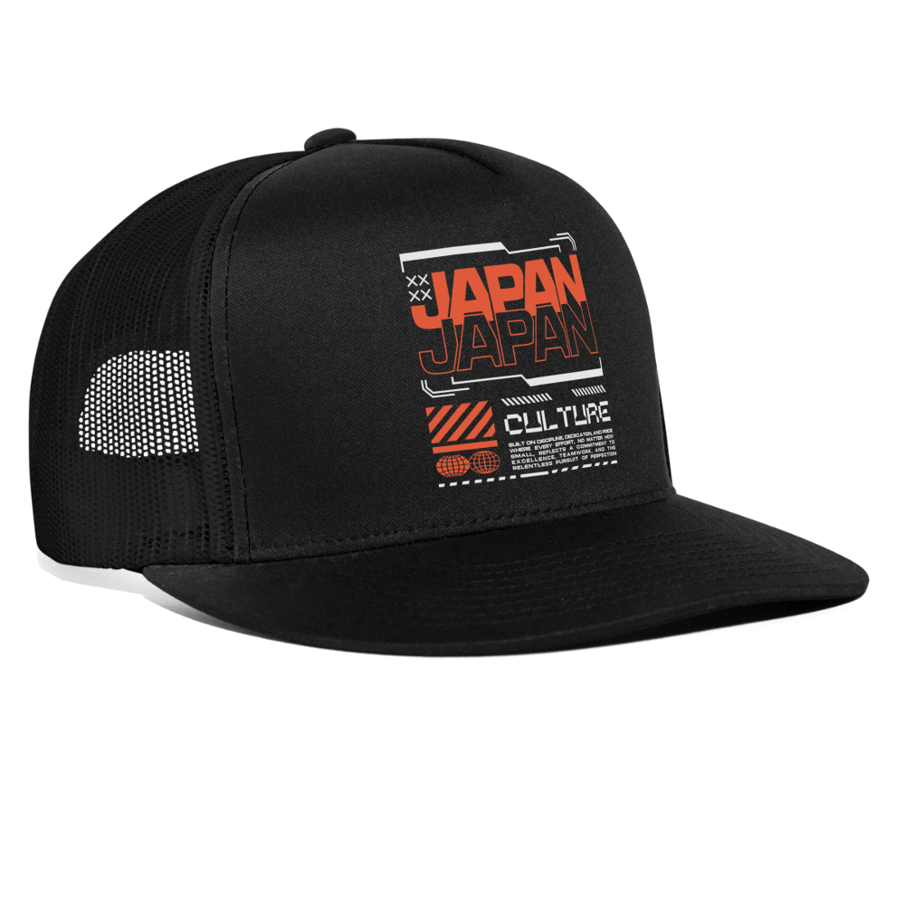 Japan Culture - Trucker Hat - black/black