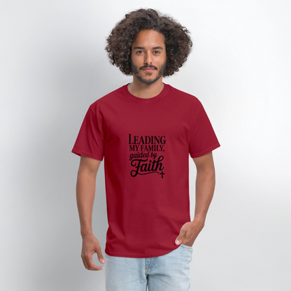 Leading Strong - men's t-shirt - dark red