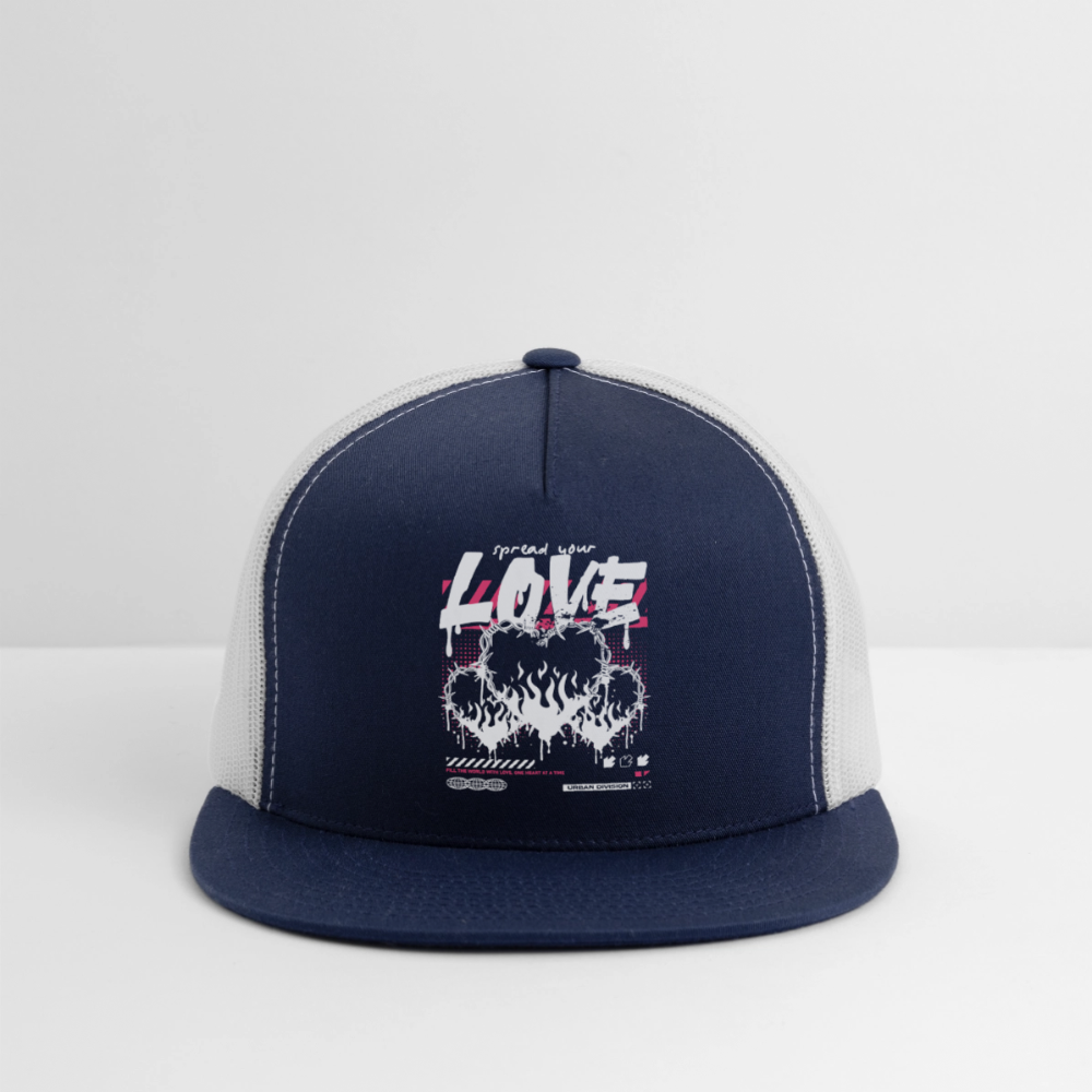 Heart of Fire - Trucker Hat - navy/white
