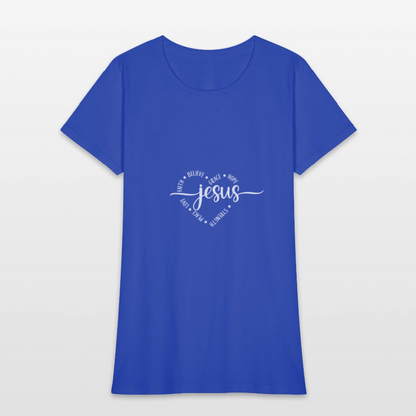 Jesus Heart - Women's T-Shirt - royal blue