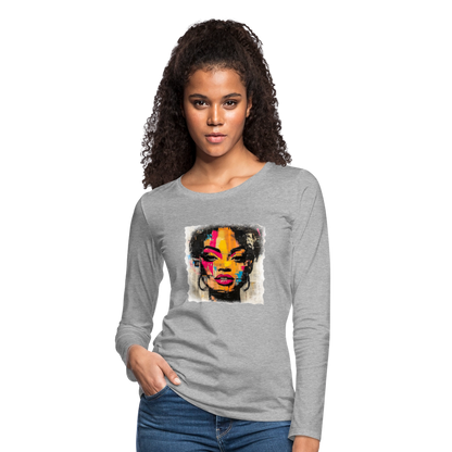 Pop Culture Women-2- Long Sleeve T-Shirt - heather gray