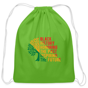 Black History - Cotton Drawstring Bag - clover