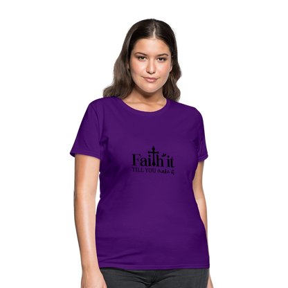 Have Faith - Women's T-Shirt - purple