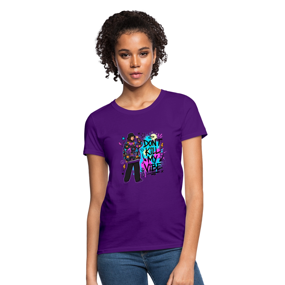 Don't Kill My Vibe - Graffiti Women's T-Shirt - purple