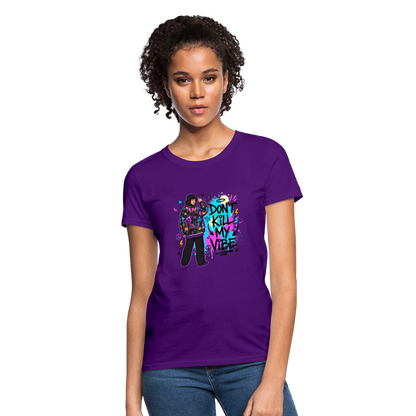 Don't Kill My Vibe - Graffiti Women's T-Shirt - purple
