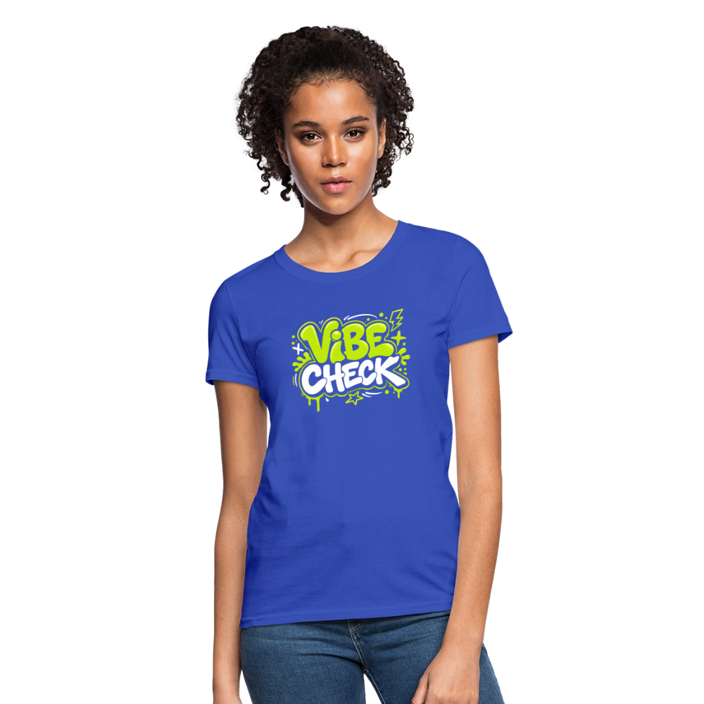 Vibe Check - Graffiti Women's T-Shirt - royal blue