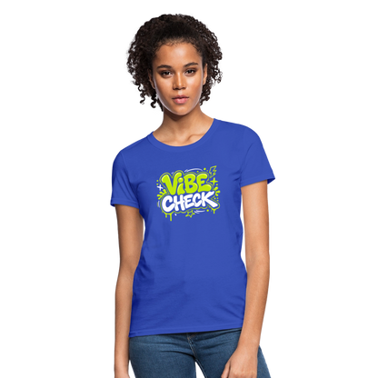 Vibe Check - Graffiti Women's T-Shirt - royal blue