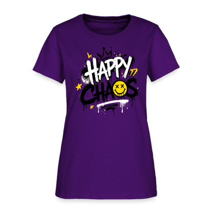 Happy Chaos - Graffiti Women's T-Shirt - purple