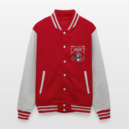 Chosen One - Letterman Jacket - red/heather grey