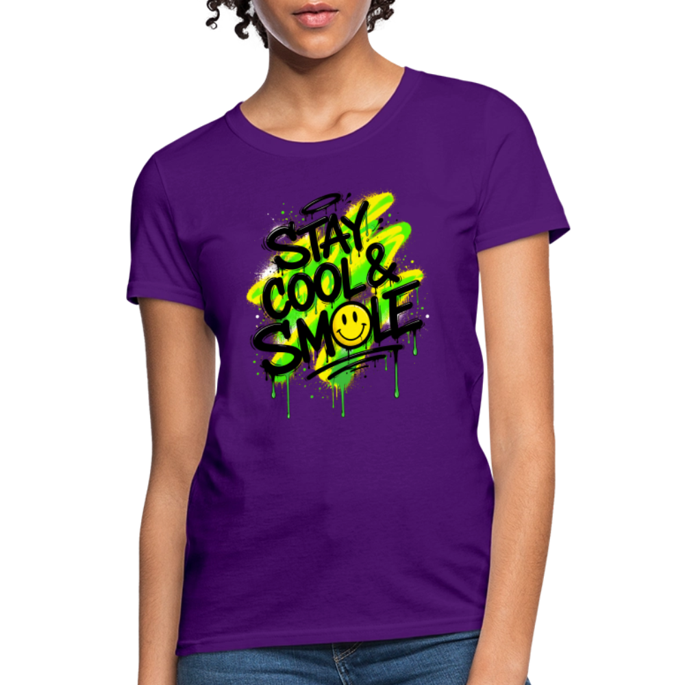 Stay Cool - Graffiti Women's T-Shirt - purple