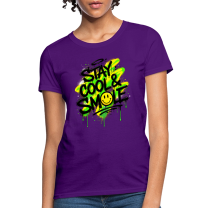 Stay Cool - Graffiti Women's T-Shirt - purple